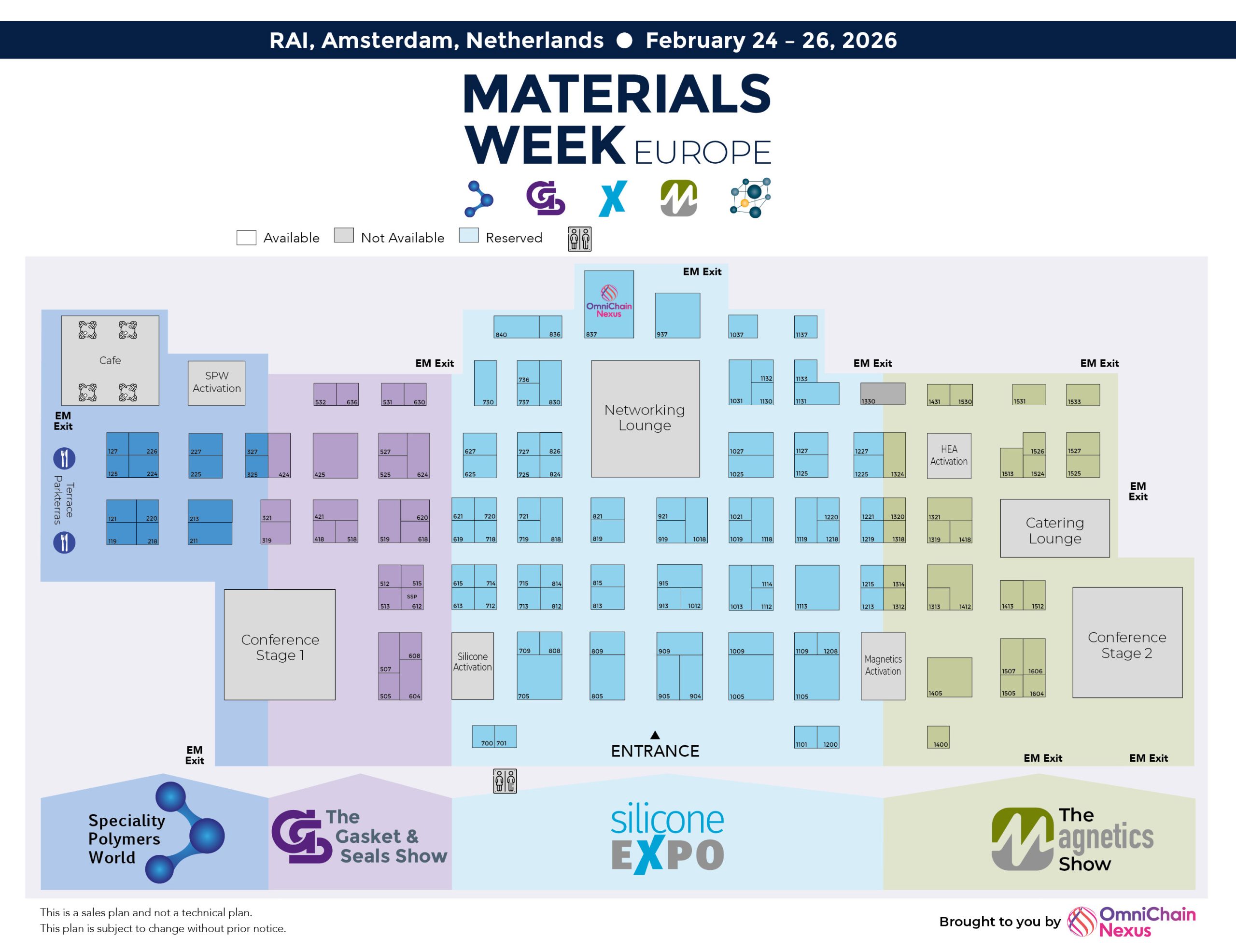 Materials Week Europe Expo 2026 – Sales Floor Plan